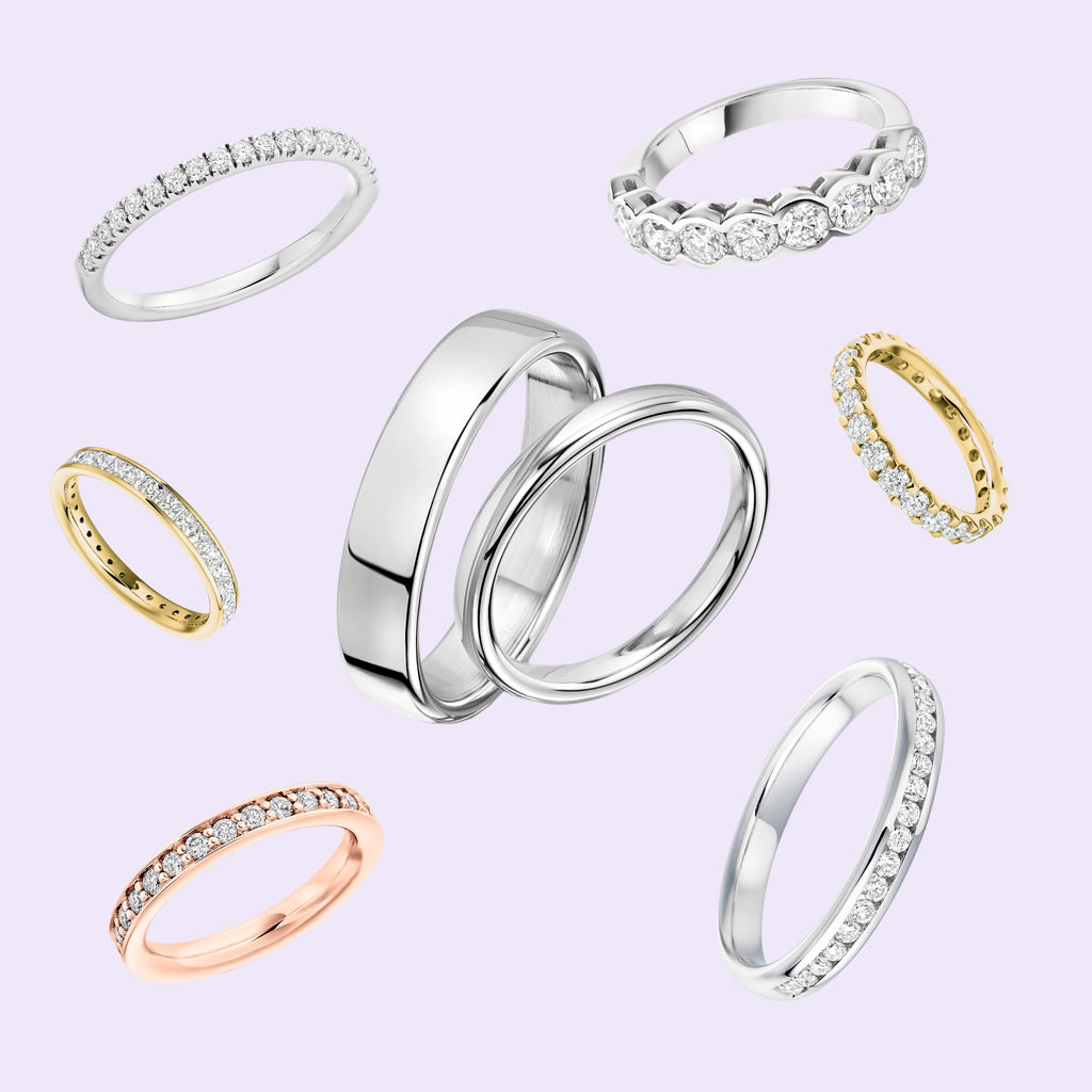 Silver & gold rings